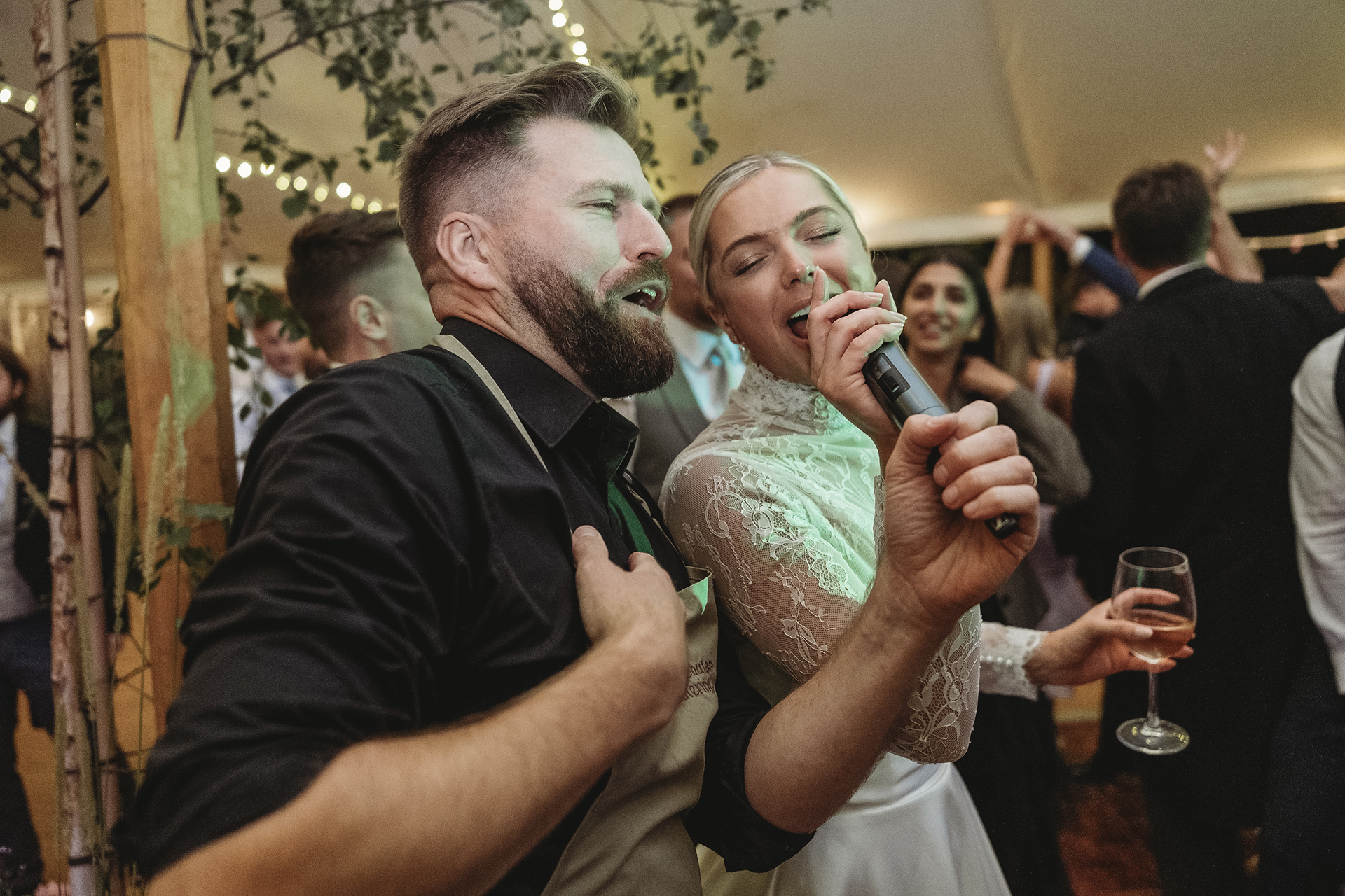 singing and dancing with the singing waiters